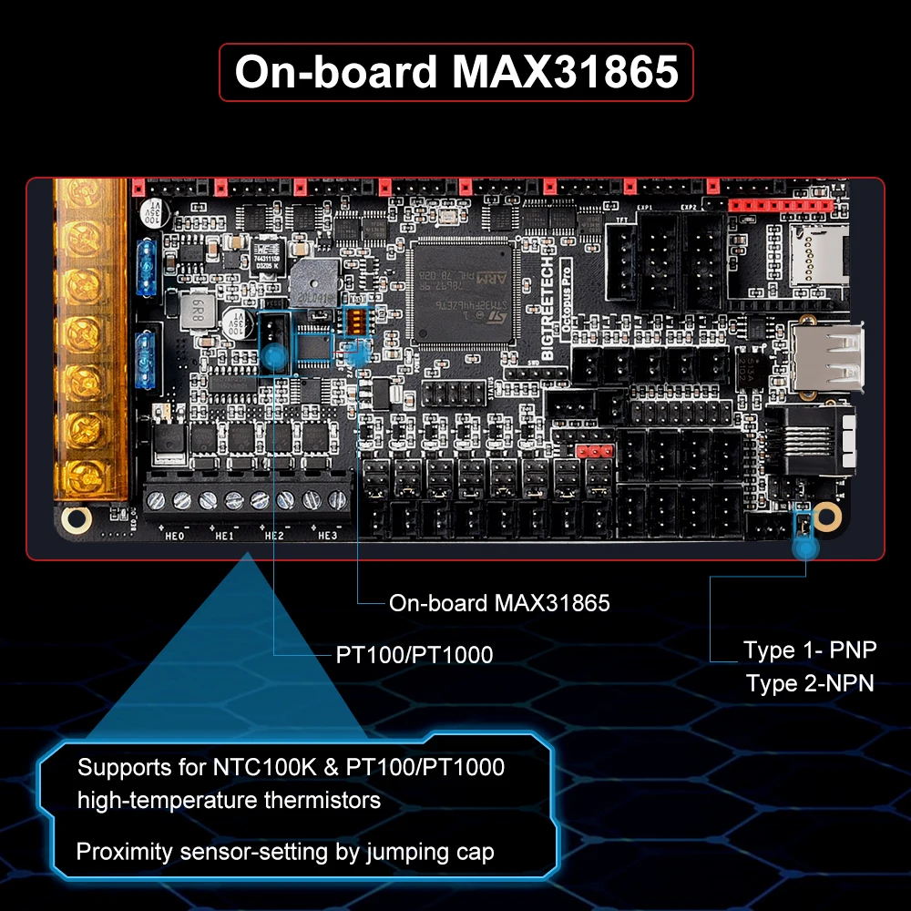 BIGTREETECH Octopus PRO V1.0 /V1.1 Motherboard On-Board TMC2209 Raspberry Pi Control Board VS Ender3 V2 For 3D Printer Klipper