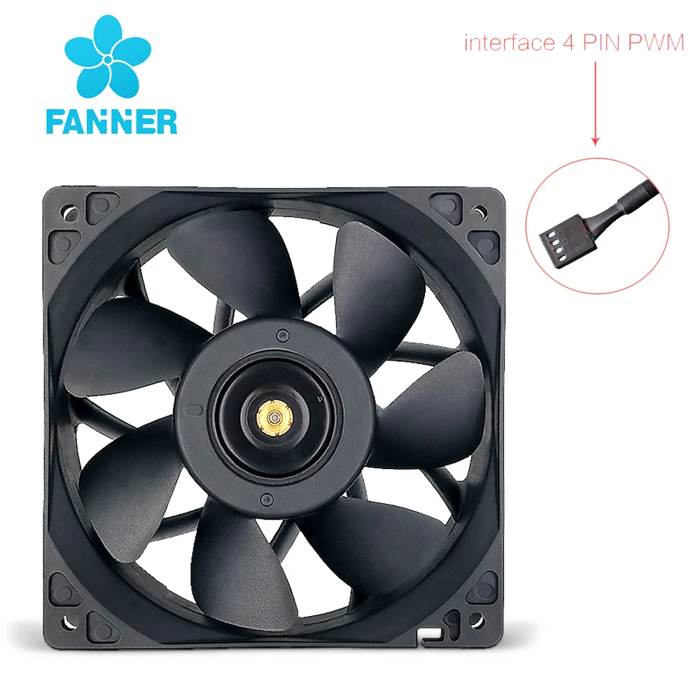 Violent Fan 12038-C 12V 6000 RPM Double Ball Bearing Large Air Volume For Server Cabinet Electric Box Cooling Fan