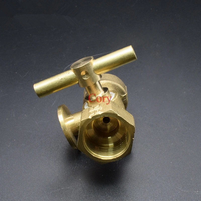 1PC 2/3 way plug valve stopcock valve Fitting brass For boiler threaded pressure gage plug valve Female-Female 1/2-M20x1.5 image 5