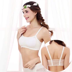 Beauty Back Comfortable Cotton Cropped Tube Top Hollow Bandeau Top Crop Factory Direct Sales Six Stripes Backless Camisole Bra