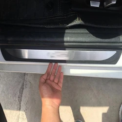 For Renault Kadjar 2015 16 17 2018 2019 Stainless Steel Door Sill Trim Protectors Guard Cover Trim Car Styling Accessories 4pcs