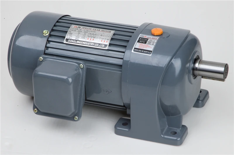 Single phase reducer horizontal low vertical AC 380V 220V 200W motor gear motor