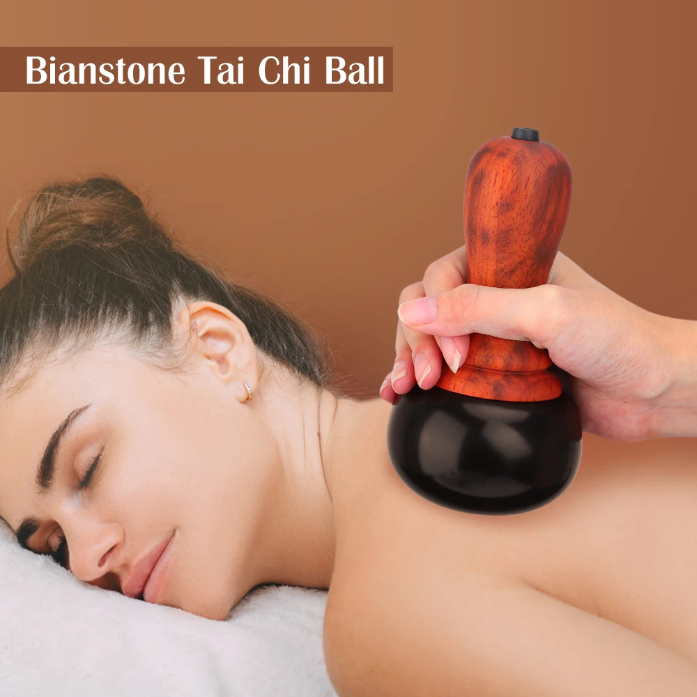 Hot Stone Electric Gua Sha Massage Body Acupuncture Natural Stone GuaSha Scraping Back Neck Massage Therapy Relax Muscles Skin