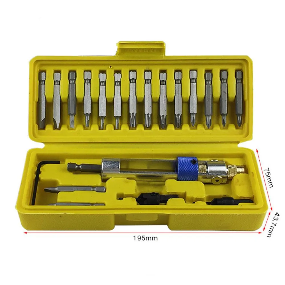 Juego de brocas de cabeza avellanada HSS, destornillador de conversión de doble uso, accesorios de herramientas eléctricas de cambio rápido, 20 unids/set