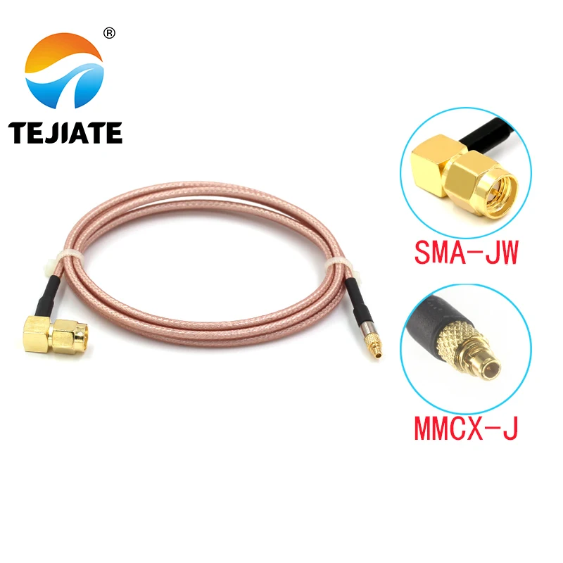 

1PCS TEJIATE Adapter Cable MMCX To SMA MMCX-J Convert SMA-JW 8-90CM 1M 1.5M 2M Length Connector RG316 Wire