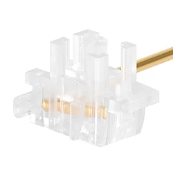 DUROCK Transparent Plate Mount Stabilizers with Clear Housing Gold plated Wires Smokey Plate Stabilizers Piano Panda Stabilizers