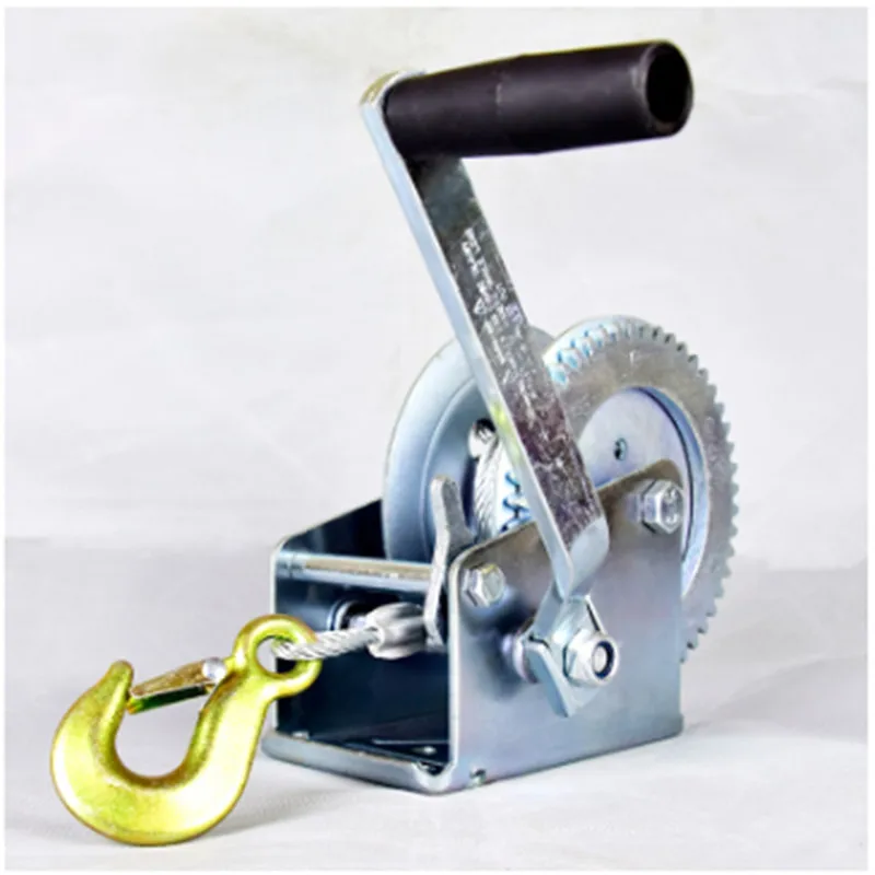 2000lbs-3000LBSx8/15/30m Boat truck auto self-locking hand manual Galvanized steel winch hand tool lifting sling