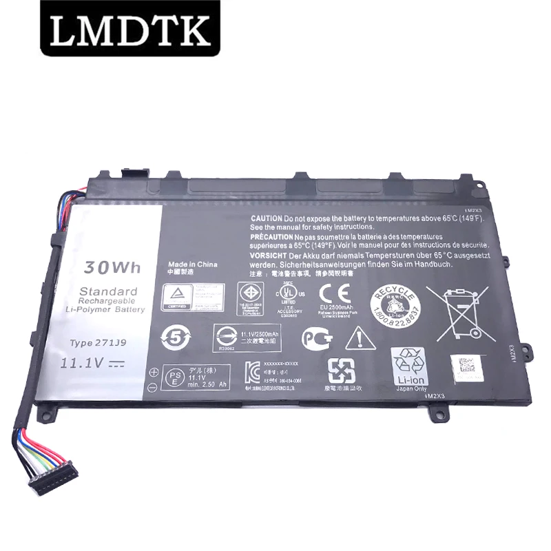 Lmdtk Genuine Novidades 271j9 Bateria do Portátil para Dell Latitude 13 7000 7350 Gwv47 0gwv47 Yx81v 11.1v 30wh