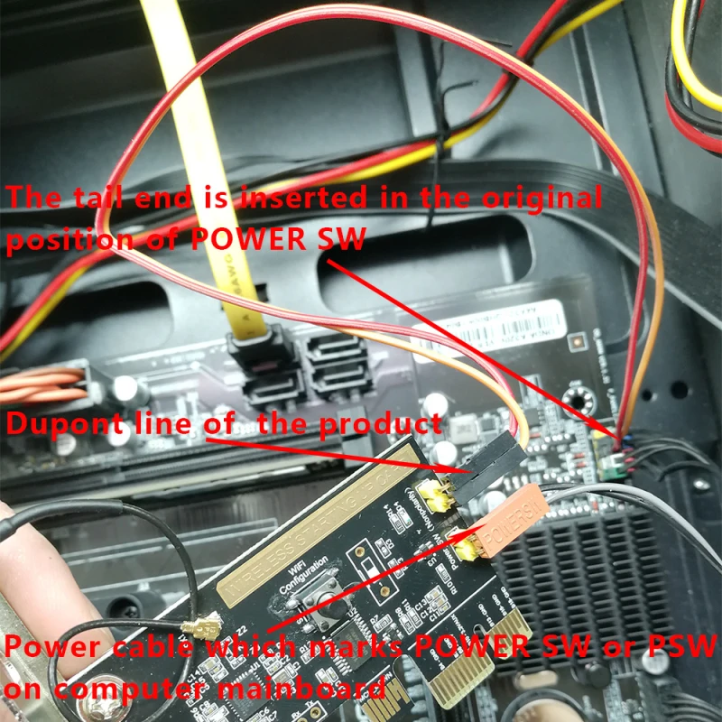 Komputer Remote Switch Wifi PC Pintar Mulai Memulai Kartu Startup Kerja dengan Ewelink Alexa Echo Yandex Alice Smart Home