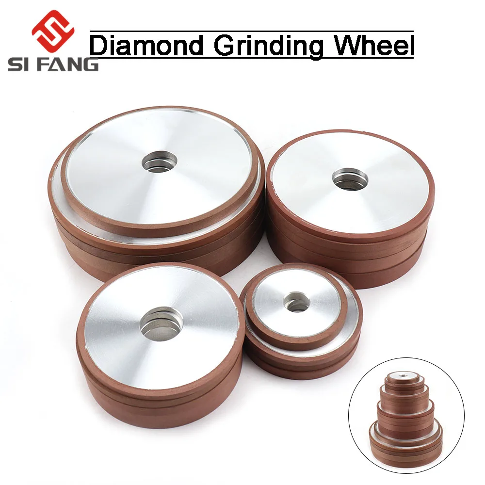 150mm 200mm Diamond Grinding Wheel parallel  Grinder Disc for Mill Sharpening Tungsten Steel Carbide Rotary Abrasive Tools