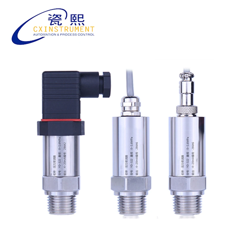 

Low Cost Water Pressure Sensor With -0.1...0~100Mpa Range and Hirschman Connector Diffusion of silicon Core Low Pressure Sensor