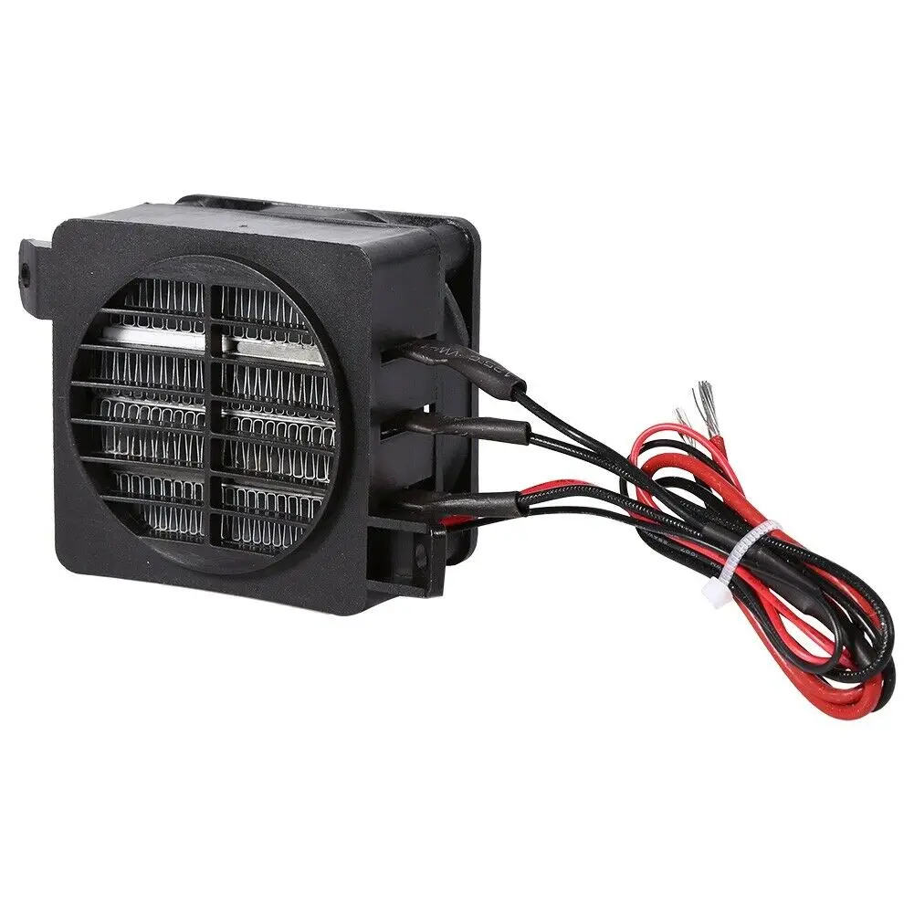 100W 12V Car Heat Element Thermostat Heater Fan Heat Blower For Incubator Ptc Ceramic Thermistor Insulation Fan Heater