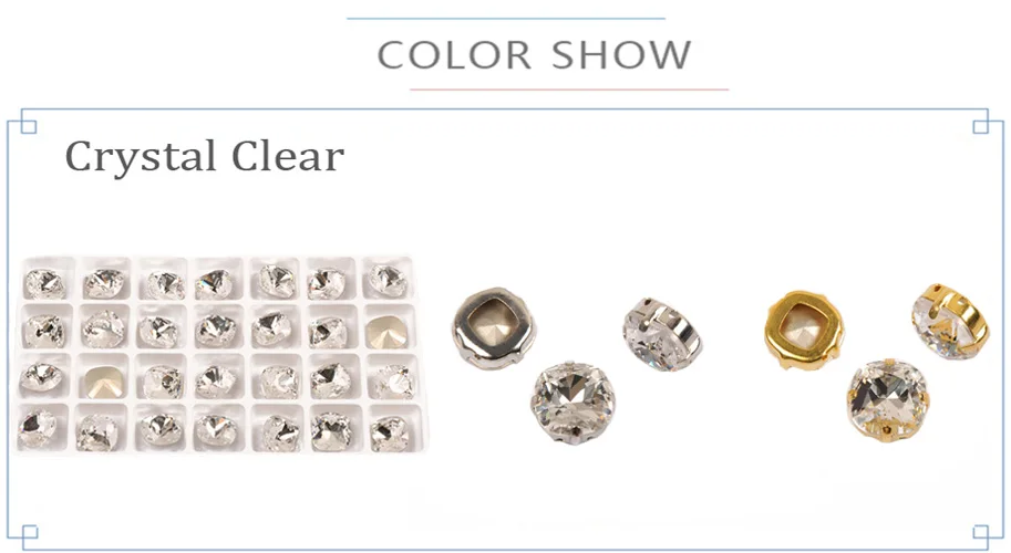 K9 Bunte Juwelenperlen-Kissen - Einnähbare Strasssteine für DIY Tanzkleider, Gymnastikanzüge, Schmuckherstellung, Dekoratives Glas, Fancy St – Detail 6