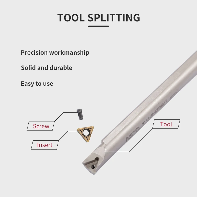 1 قطعة-STUNR S1214K-STUNR S1416M-STUNR S1618N-STUNR CNC الداخلية تحول أداة حامل الربيع الصلب الداخلية ثقب أربور TNMG12 إدراج