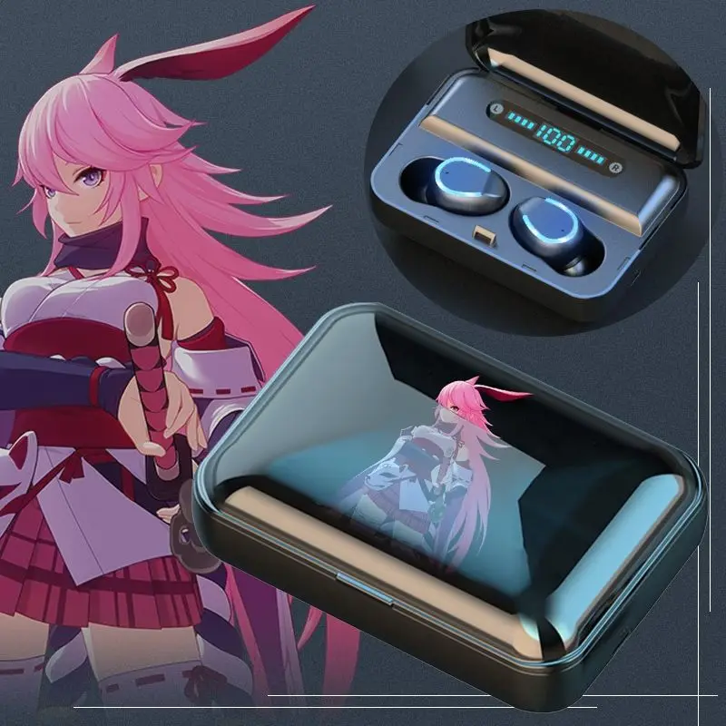 

Game Honkai Impact 3 Bluetooth Earphones Seele Vollerei Bronya Zaychik cosplay For Android Wireless Honkai Impact Earbuds 5.0 HD