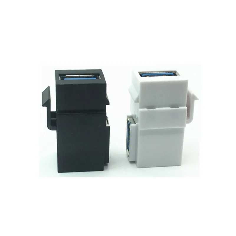 Extensão de ângulo reto usb 3.0 a fêmea para a fêmea, adaptador de acoplador pedra de chave para placa de parede painel cabo usb