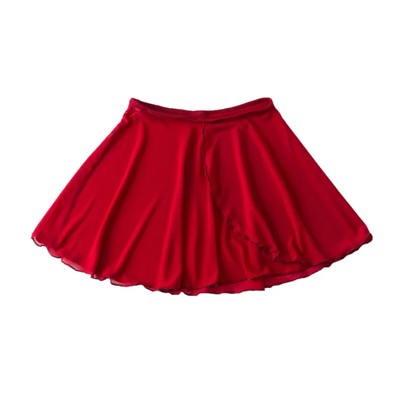 Wholesale High Quality Kids Girls Training Dance Wear Mesh Spandex Wrap Ballet Skirts