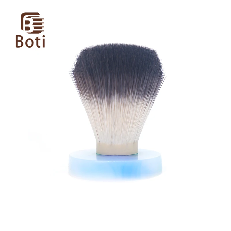 Boti-brocha de imitación de pelo sintético para hombre, pelo sintético de tejón negro, tipo bombilla, herramienta exclusiva para dar forma a la barba, Kit de cuidado de la barba