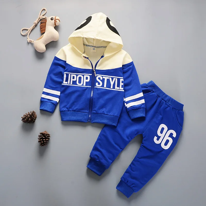 New Autumn Newborns Clothes For Girls Baby Clothes Children Boys Hooded Jacket Pants 2Pcs/Sets Infant Sportswear Kids Tracksuits