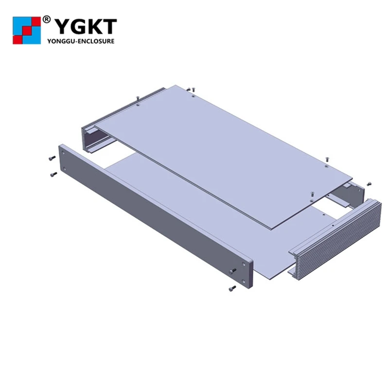 438*45-200mm(WxH-D) aluminum electronic  projects enclosure amplifier Chassis