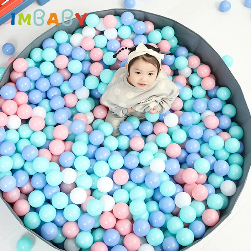 50/100PCS Colors Baby Soft Plastic Balls Eco-Friendly Material Dry Pool Ocean Wave Ball Playpen Accessories Outdoor Children Toy