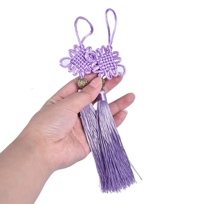 2PC chińskie węzły Tassel DIY wisiorek wisiorek biżuteria odzieży akcesoria dekoracyjne torba na klucze samochodowe wisiorek DIY Craft frędzel