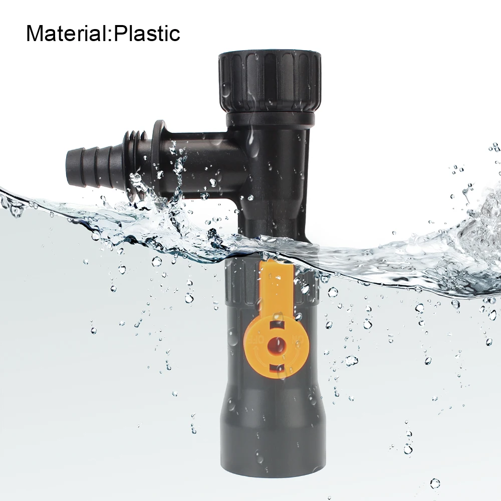 Splitter Watering Connector 3-Way Faucet Type Cleaning Tool Plastic Fish Tank Cleaning Faucet Water Changer Water Changer Pump