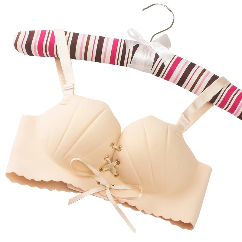 Shell Seamless Sexy Bras Women Fashion Push Up Bra Wire Free Lingerie 3/4 Cup Bralette Cotton Underwear Brassiere