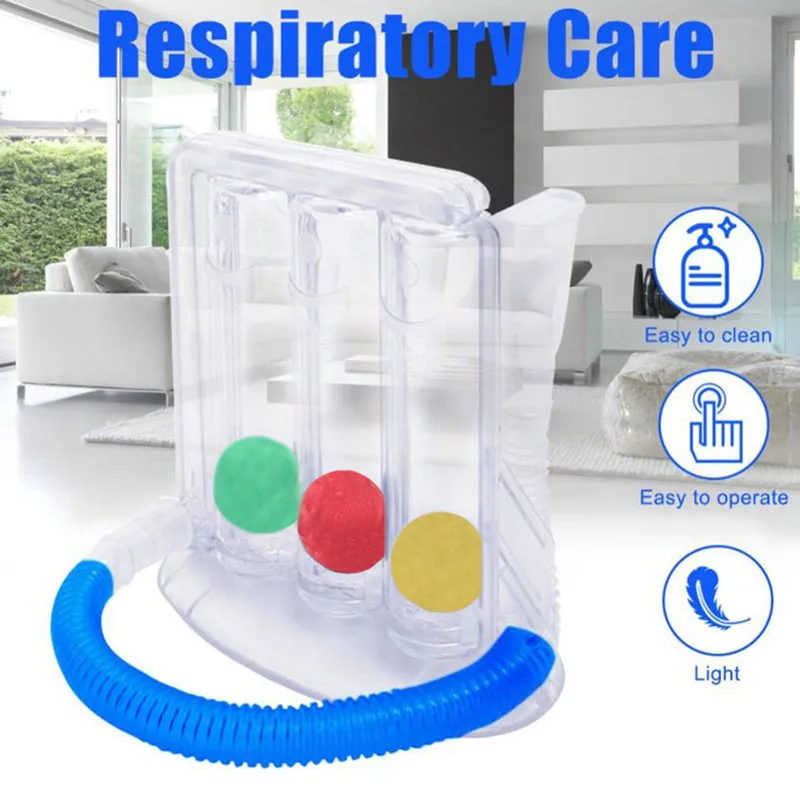 3 Balls Exerciser Spirometry Training Breathing Training Surgical Rehabilitation Exerciser Lung Function Improvement Trainer