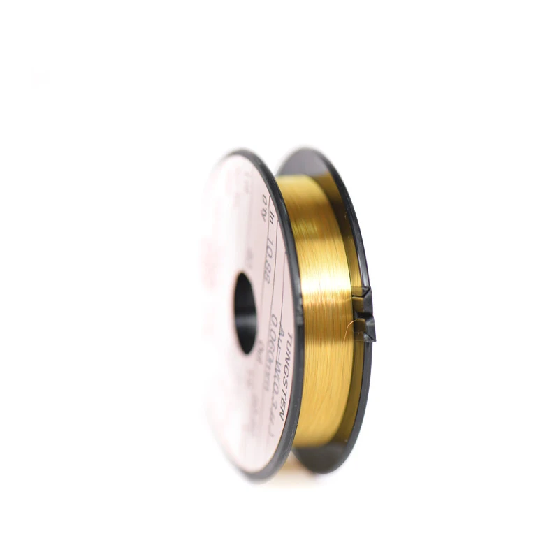 Original high quality gold-mixed tungsten electrode wire for printers copier 0.06mm 40m lenght