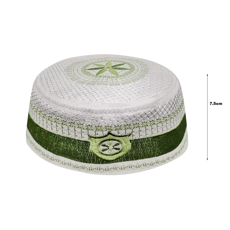 Chapéus muçulmano arábia verde, masculinos, bonés juizes kippah muçulmano árabe kippot, bonés hijab, roupas islâmicas para homens