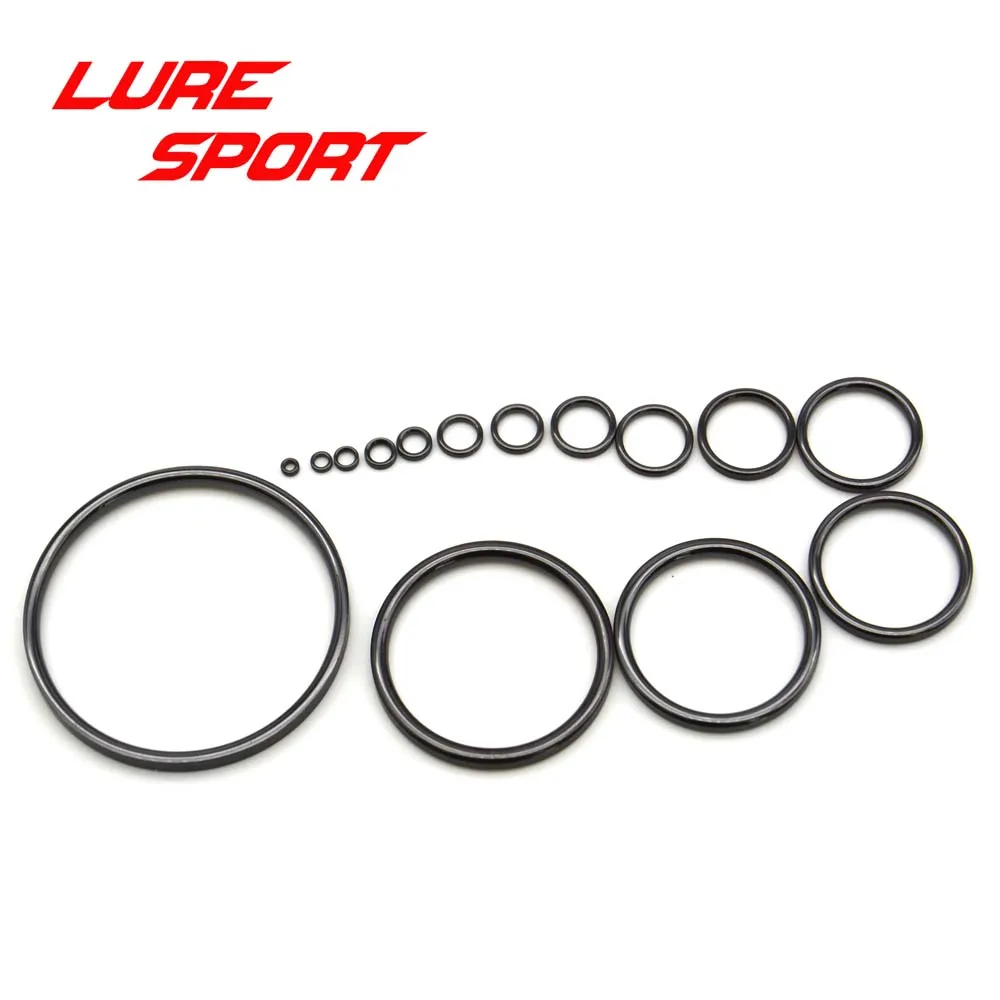 LureSport 2-15pcs/lot size2.5-50 SIC Ring Black ring rod Guide Ring Rod Building component Repair DIY Accessory
