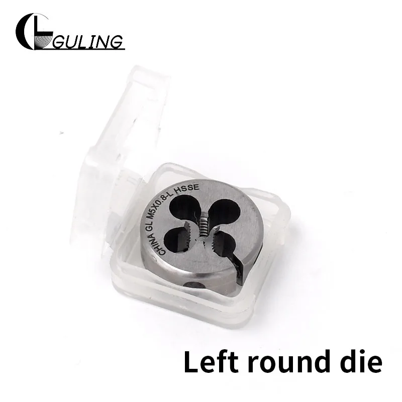 

GULING 1pcs Round Metric Thread Die tap size M2-M16 Left Hand Thread HSSE Round Threading Dies Tool For Machining