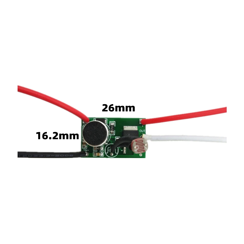4A high-power voice control light sensor switch 5V12V24V voice control light sensor circuit board control module