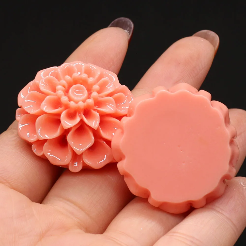 5Pcs Natural Corals Pendant Round Coral Flower Red Beads Charms For Jewelry Making DIY Bracelet Necklace Earring Accessories