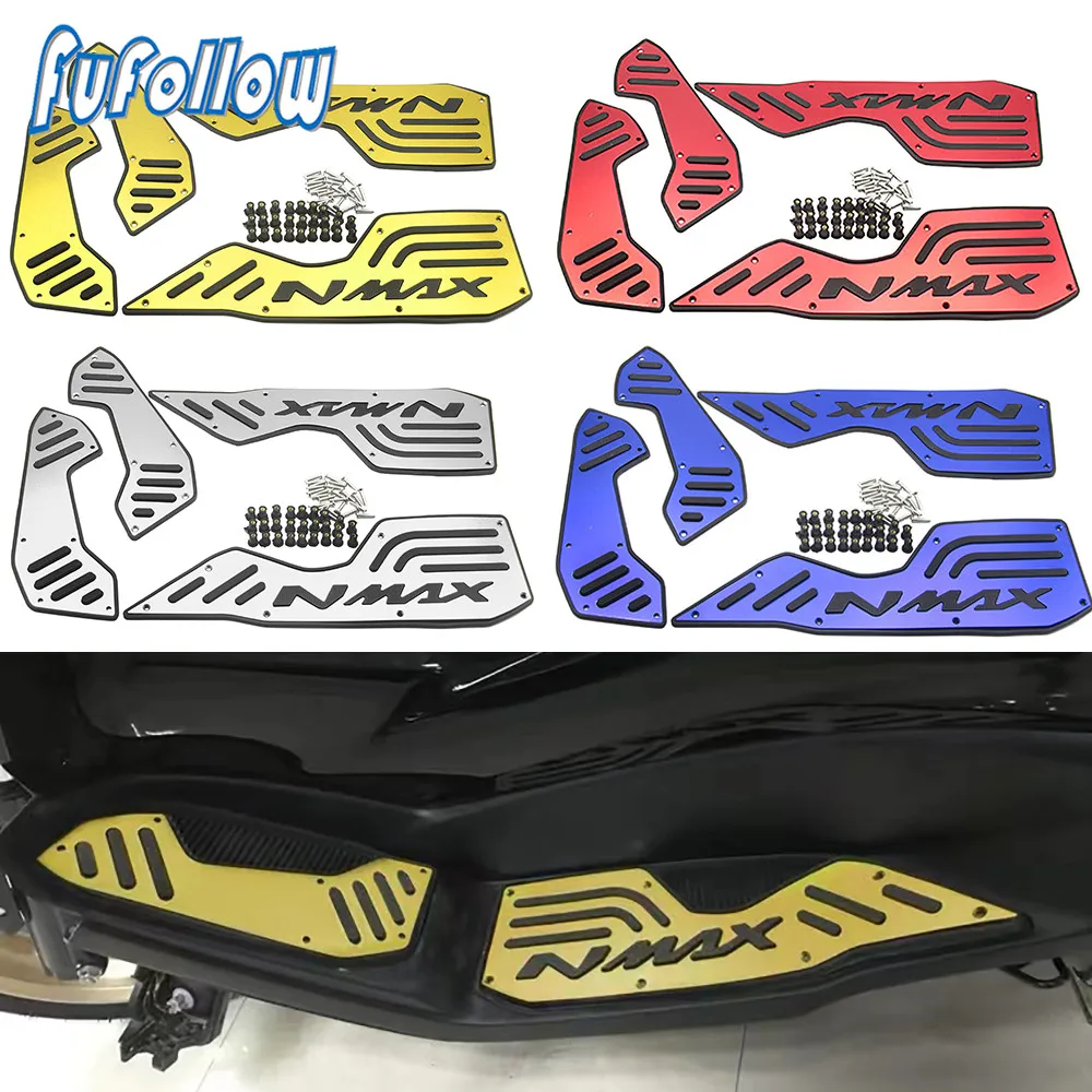 

Newest Motorcycle accessories NMAX155 Front Rear Footrest Pedal Footboard Steps Foot Plate For YAMAHA N-MAX155 125 150 2020 2021