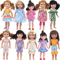 Sweet Various Styles Doll Clothes For 14.5 Inch Wellie Wishers doll & 32-34 cm Paola Reina Doll & 12-14 Inch Doll