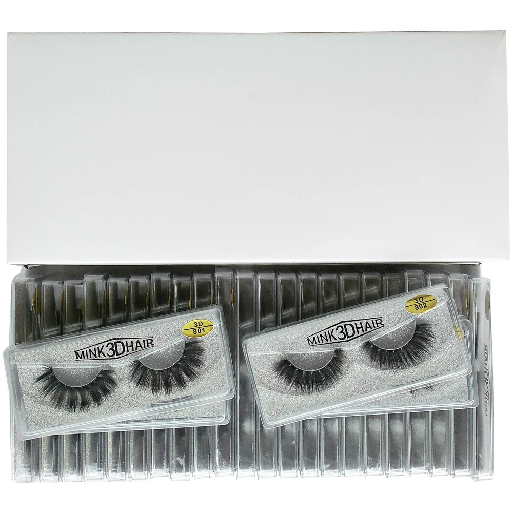 10 Paar 3D-Nerzwimpern, Anbieter, natürliche falsche Wimpern, Make-up, Wimpern, künstliche Wimpern, Großpackung – Detail 3