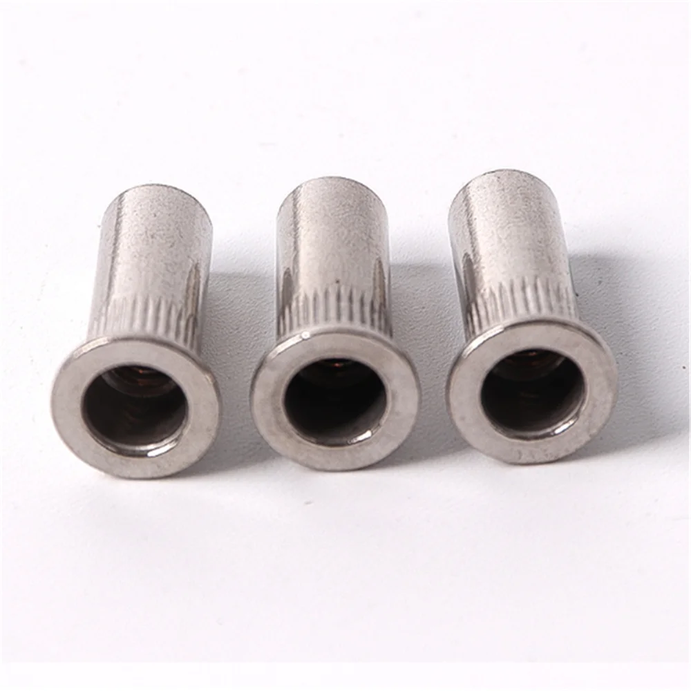 M5/M6/M8/M10 Flat Round Head Cylindrial Rivet Nut With Blind Hole Insert Riveting Nuts inserti Rivnut Insertos Inserts Inserto