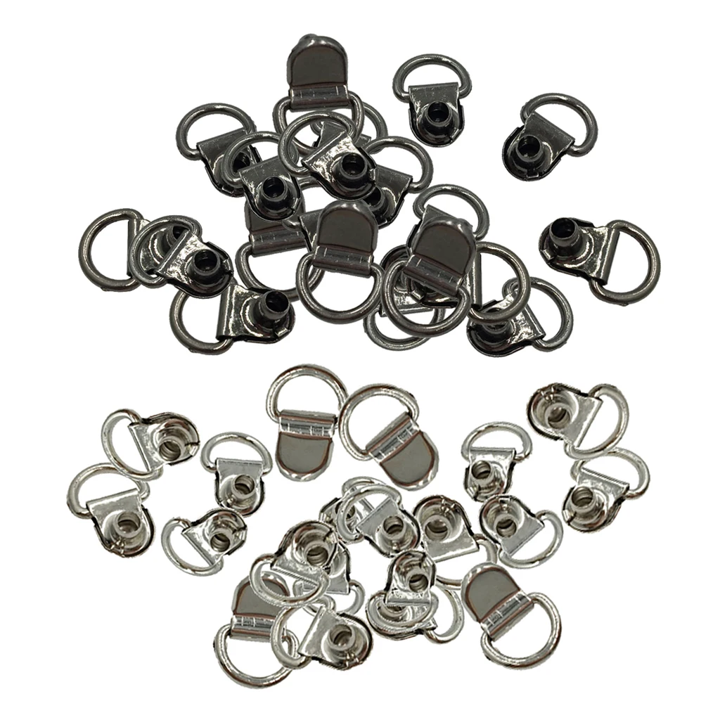 20pcs Boot Hooks Lace Fittings With Rivets for Repair/Camp/Hike Accessories