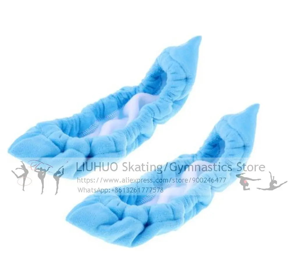 Figure Skating Blades Cover Children Girls Thick Fleece Cover Guard Prote Ice Skating Rollar Skate Shoes Accessories Athletic