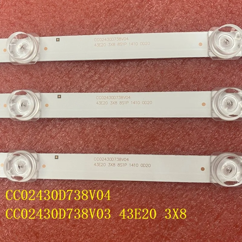 TV backlight cc02430d738v04 cc02430d738v08 for pt430ct02-1 lc430duy sh A1 LIBEN LED43ST282T2 dexp f43e8000q f43d7000q 43lst5970