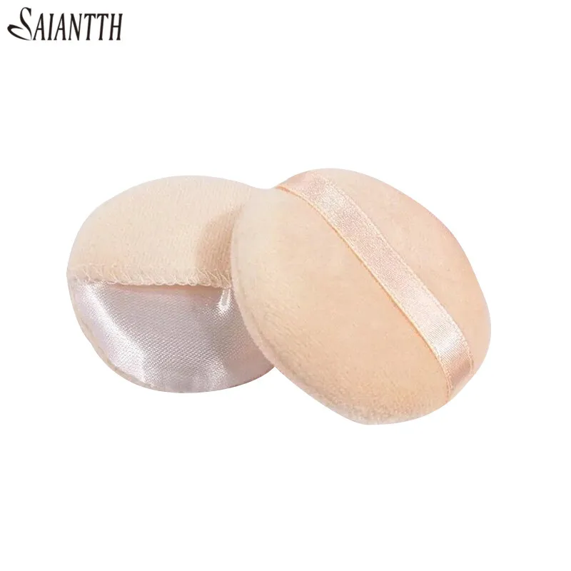 SAIANTTH special hook gloves honey loose powder puff round nature makeup sponge face cosmetic tool for Photo studio artist