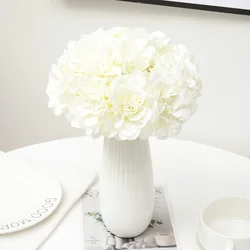 5pcs Artificial Peony Flowers White Wedding Party Birthday Decoration DIY Home Arrangement Dahlia Bouquet Wreath Craft Accessor