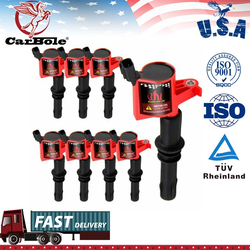 Zestaw 8 cewki zapłonowe DG511 dla Ford F150 4.6/5.4L 2004 2005 2006 2007 2008 2009 2010 cewka o wysokiej wydajności akcesoria samochodowe