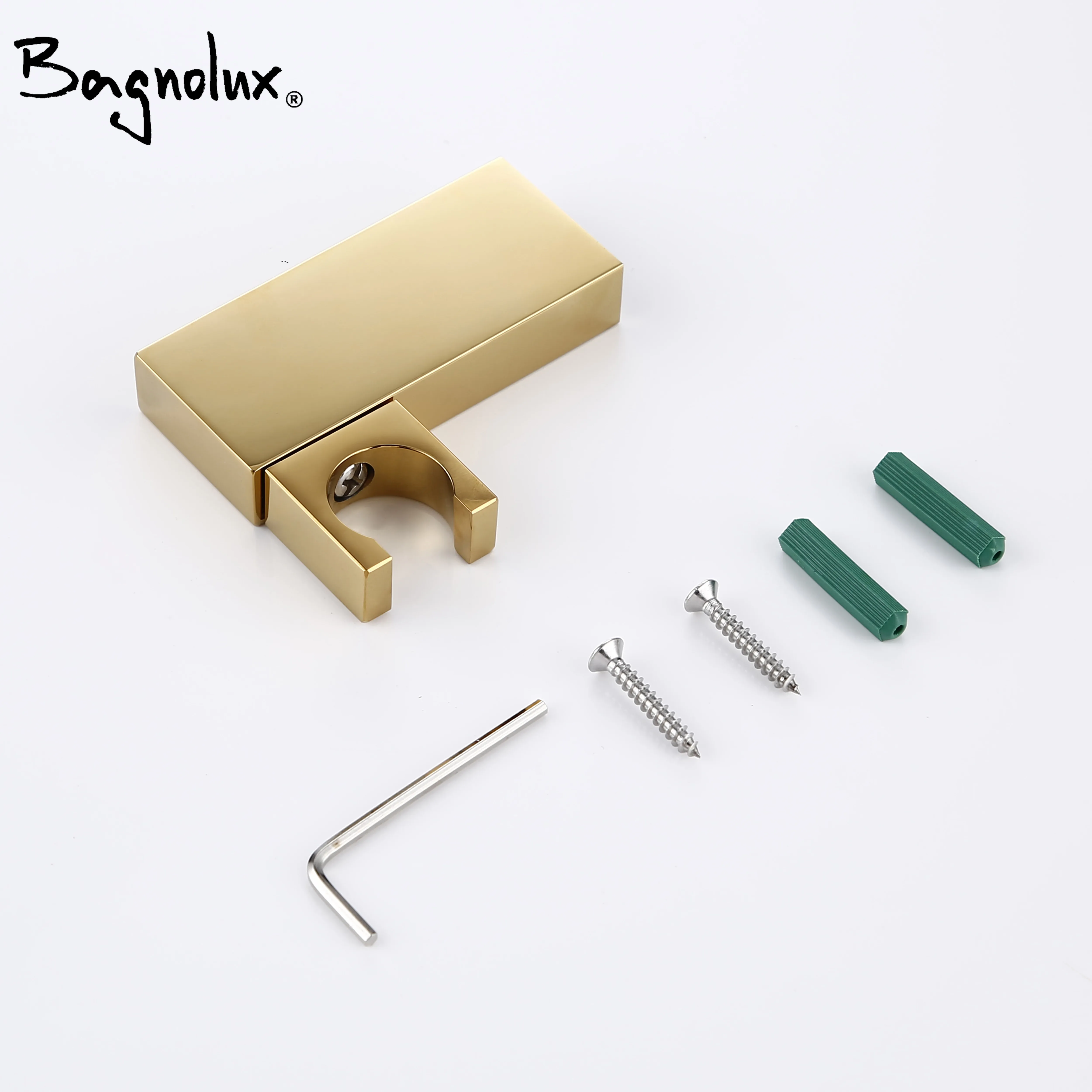 BagnoluxBathroom Faucet Replacement Parts Square Titanium Shower Holder