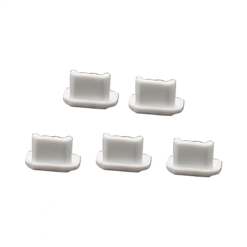 5Pcs Mini Silicone Anti-dust Plug Micro-USB Phone Charger Dust Plug Mobile Phone Accessories