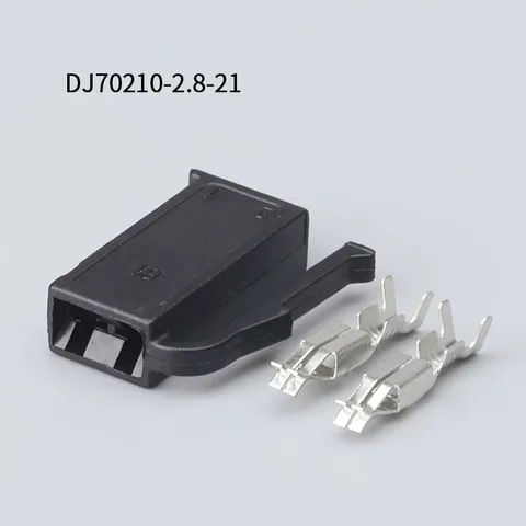 100 шт. DJ70210-2.8-21 2,8 мм 2-контактные автомобильные электрические разъемы AMP для Audi, VW, BMW, Honda, Toyota, NISSAN и других моделей.