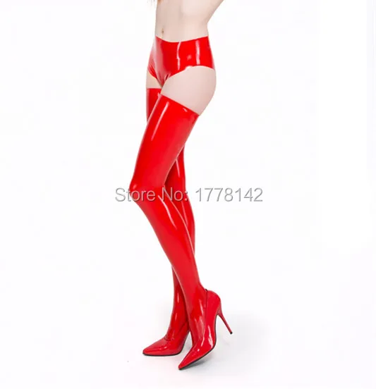 

LATEX PANTY WITH LATEX LONG STOCKINGS LATEX UNDERWEAR AND THIGH HIGH STOCKINGS