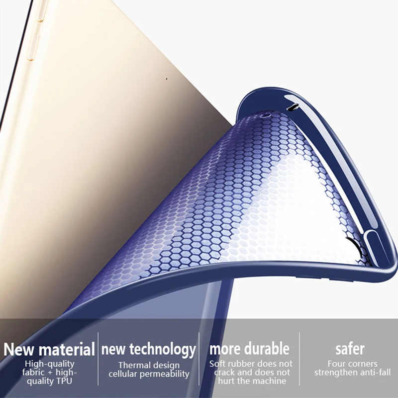 Чехол UTHAI E003 для iPad Air 2 Air 1 10,2 2019 / Pro 11 2020 / Air 3 10,5/9,7 2018 2017, чехол для iPad 6-го 7-го поколения